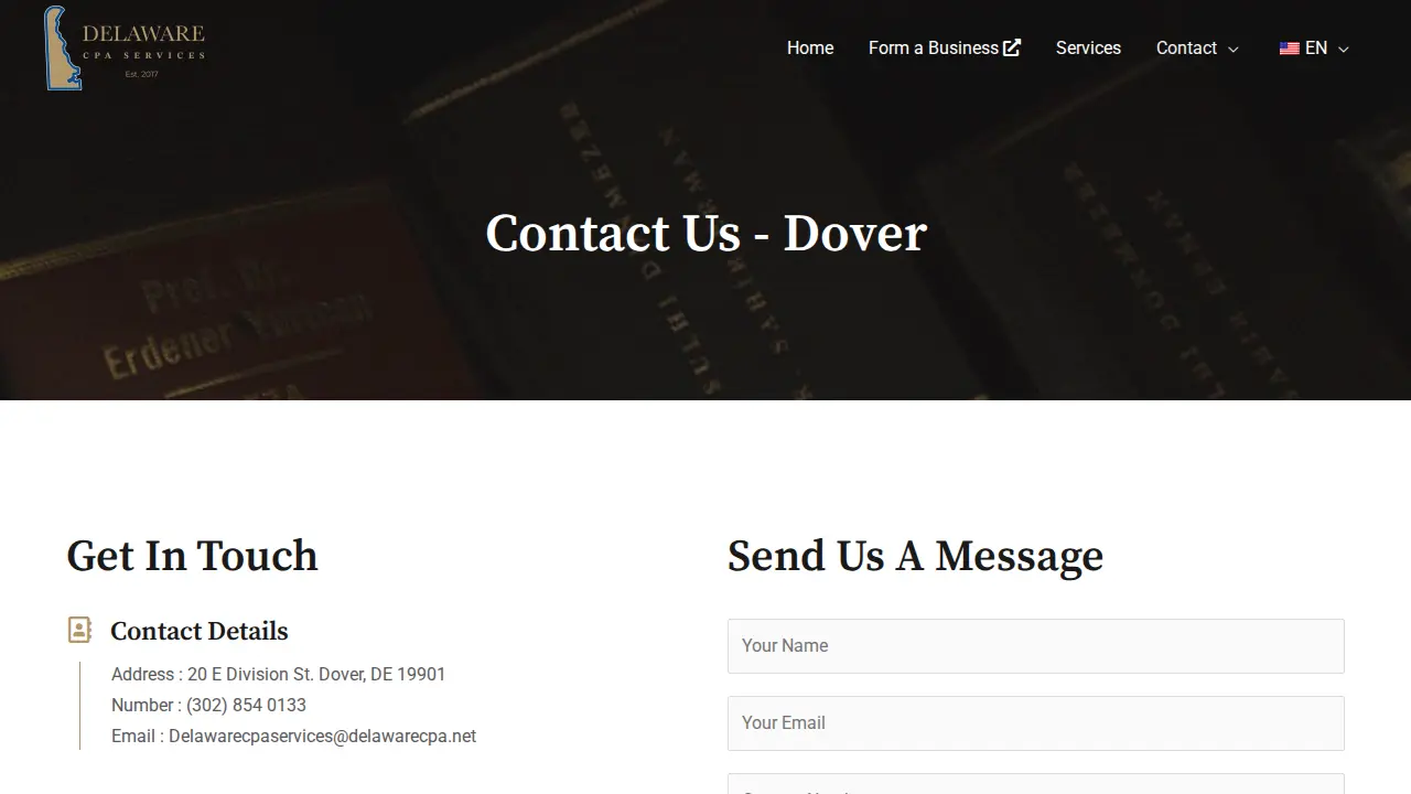 Delaware CPA Services page