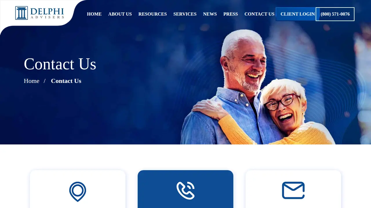 Delphi Advisers, LLC. page