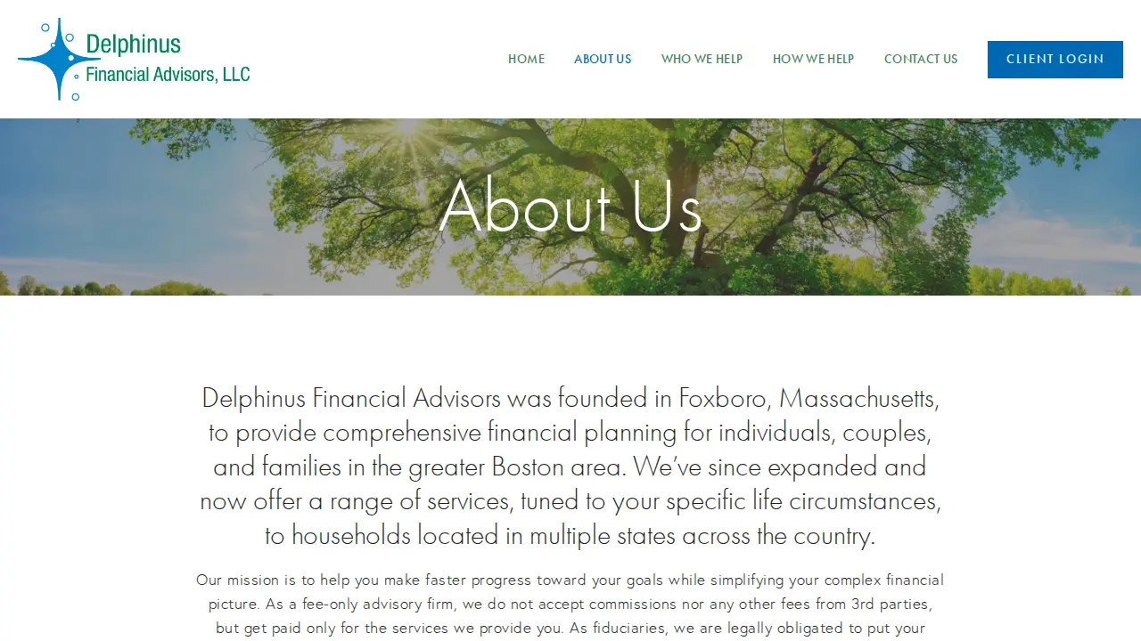 Delphinus Financial Advisors, LLC page