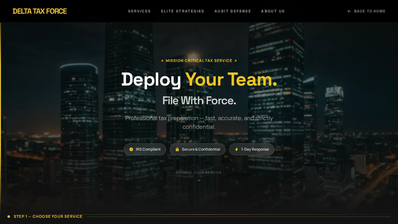 Delta Tax Force page