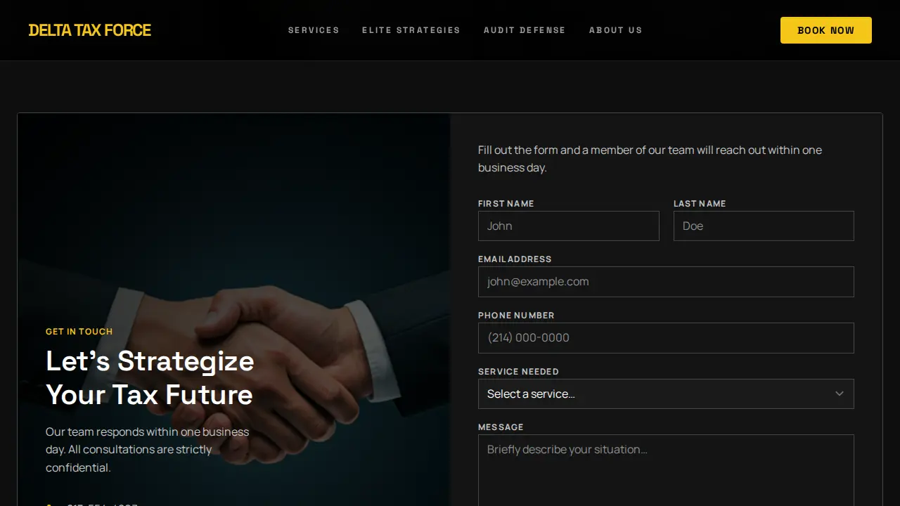 Delta Tax Force page