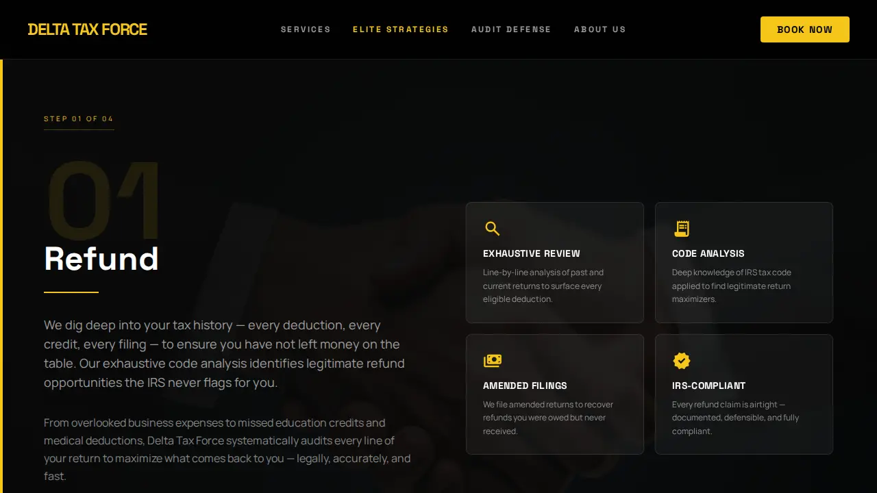 Delta Tax Force page