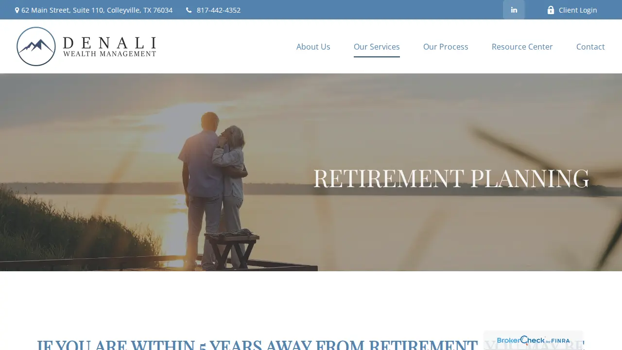 Denali Wealth Management page
