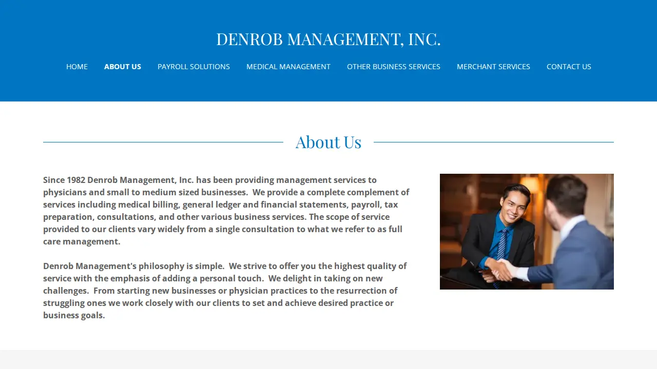 Denrob Management Inc. page