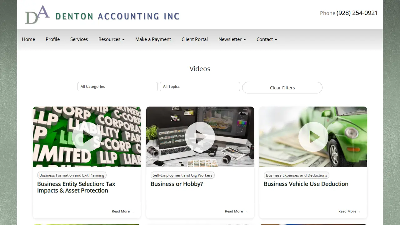 denton accounting inc page