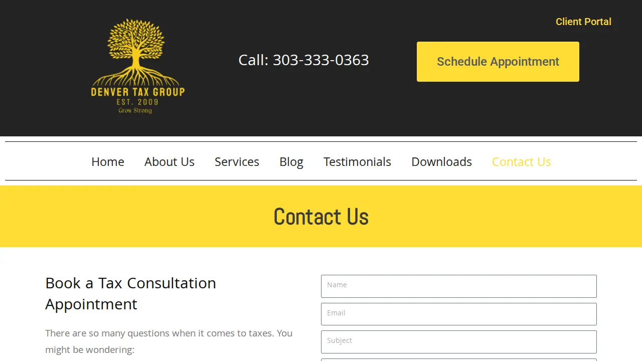 Denver Tax Group, LLC page