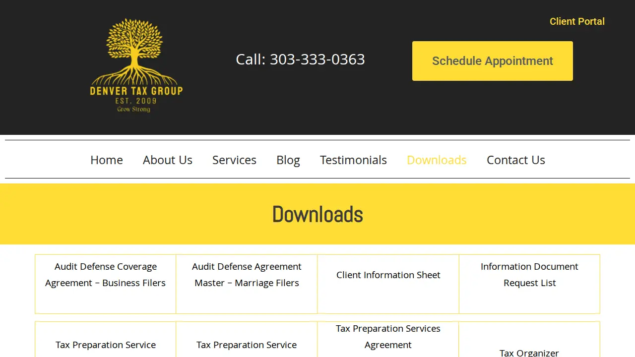 Denver Tax Group, LLC page