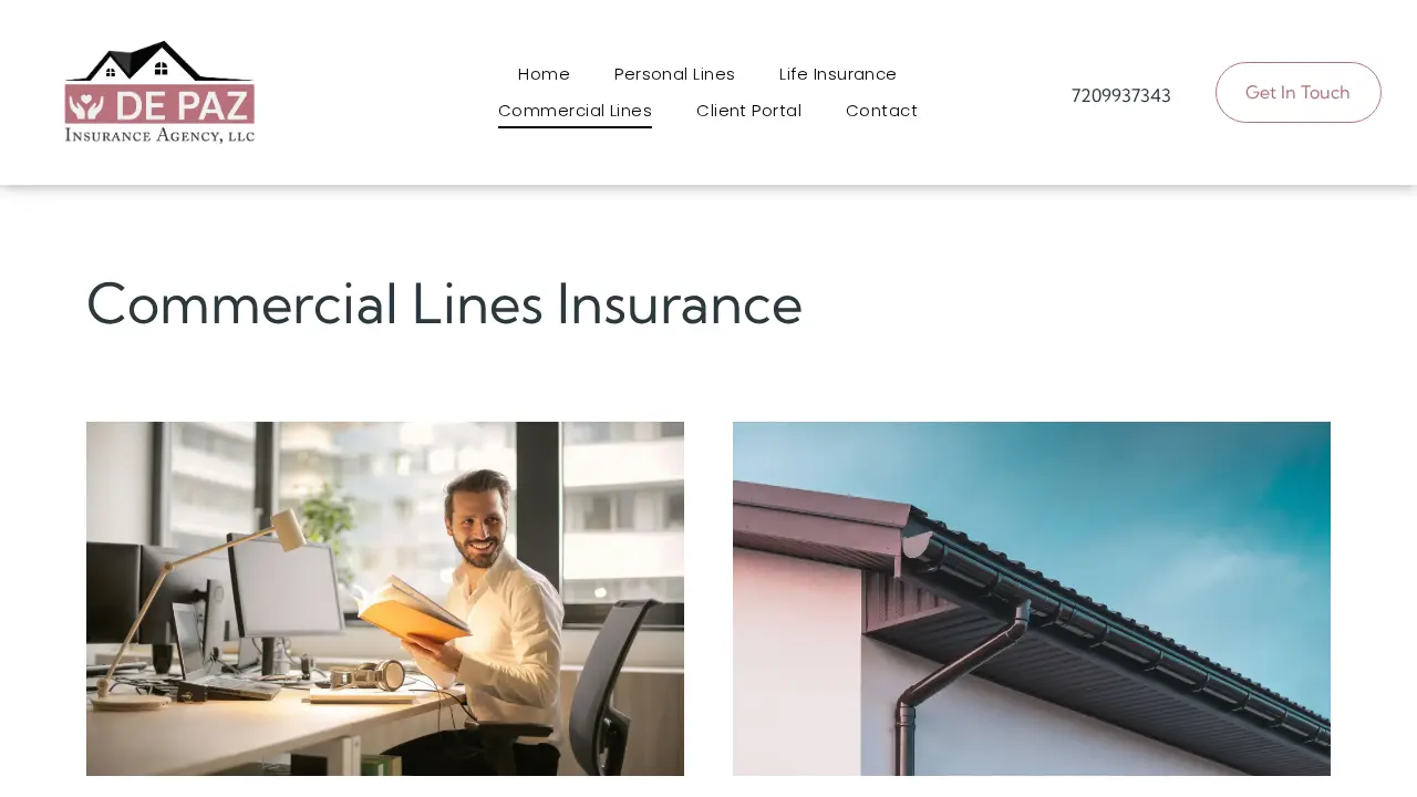 De Paz Insurance Agency page