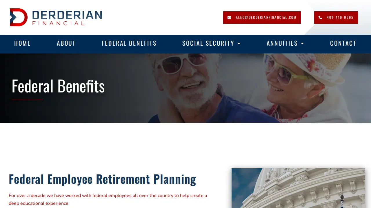 Derderian Financial page