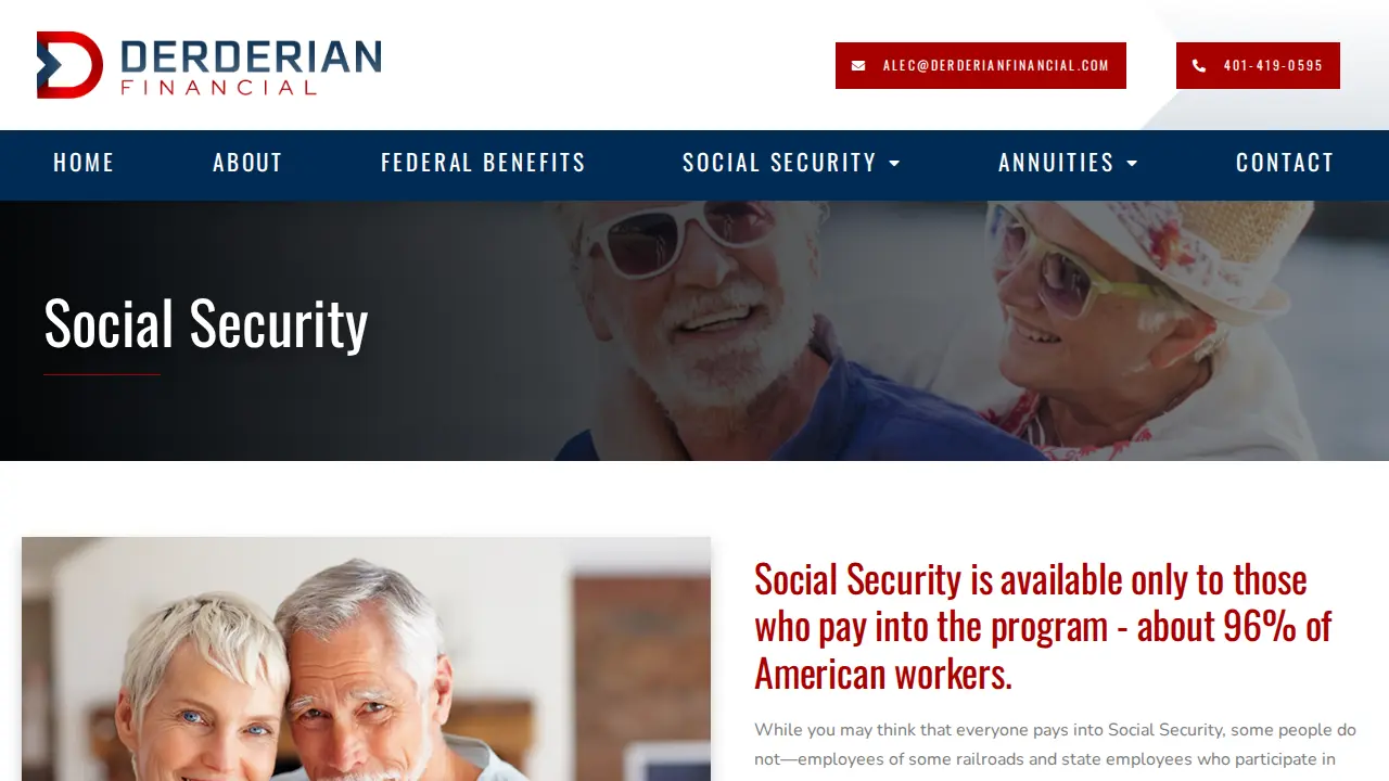 Derderian Financial page