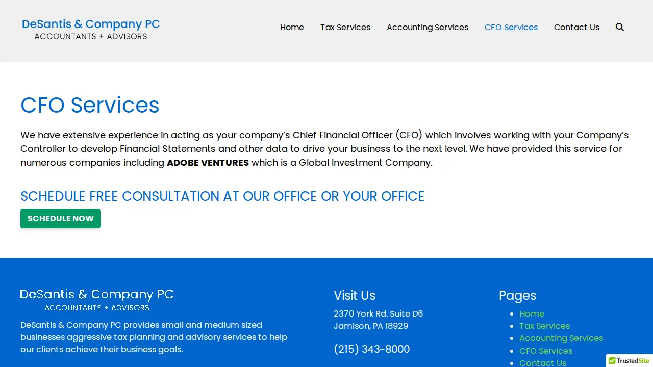 DeSantis & Company PC page