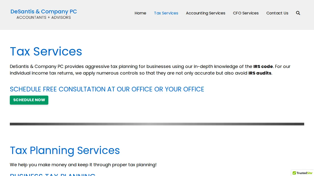 DeSantis & Company PC page