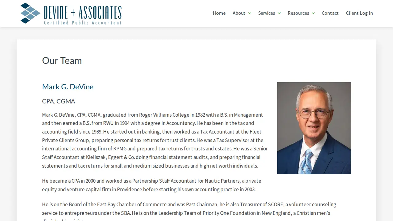 DeVine & Associates, LLC page
