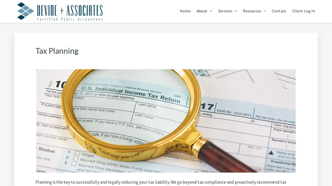 DeVine & Associates, LLC page