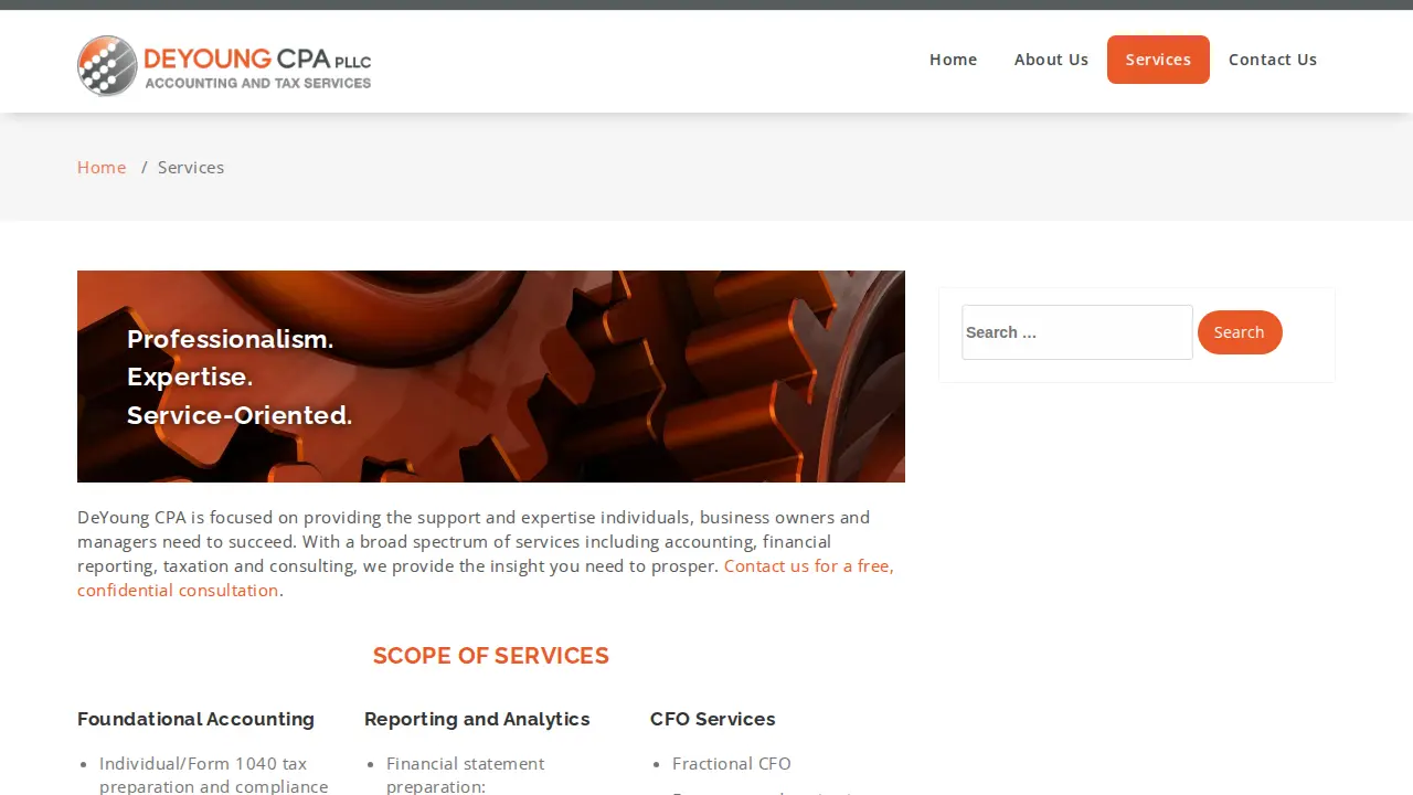 DeYoung CPA, PLLC page
