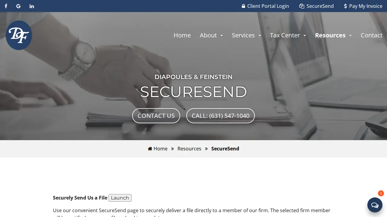 Diapoules & Feinstein CPAs PC page
