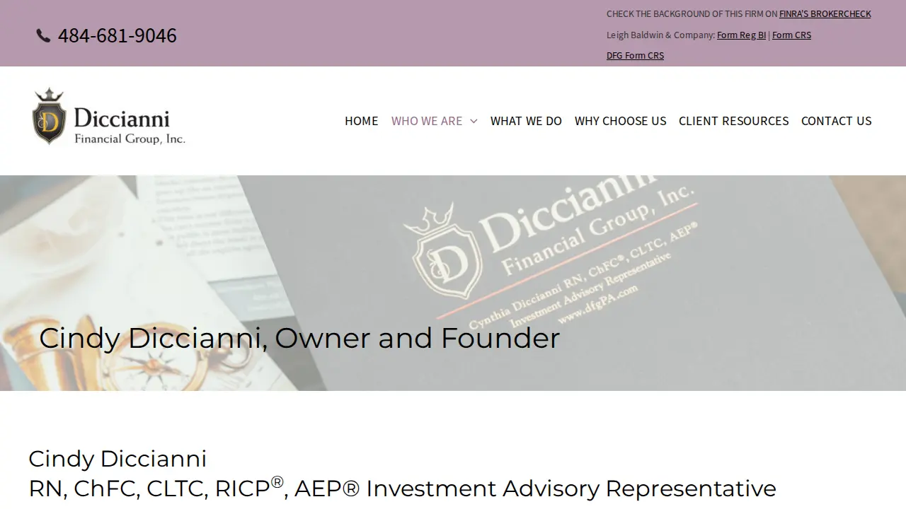 Diccianni Financial Group page