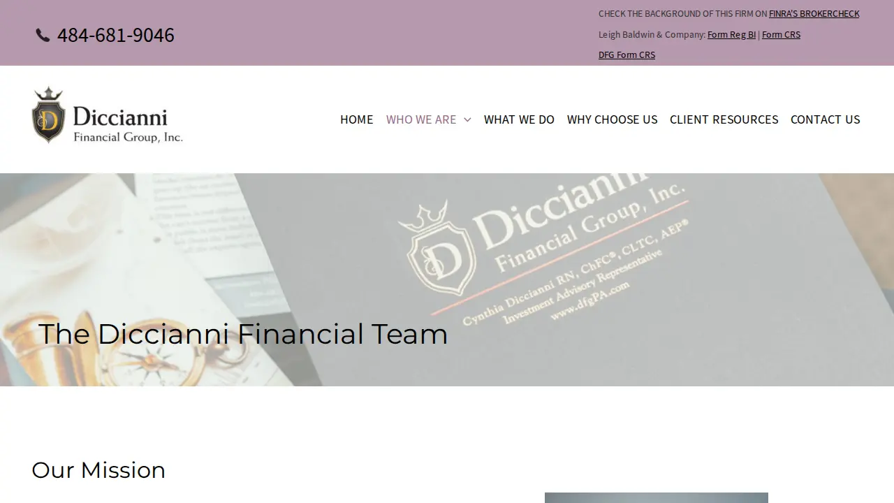 Diccianni Financial Group page