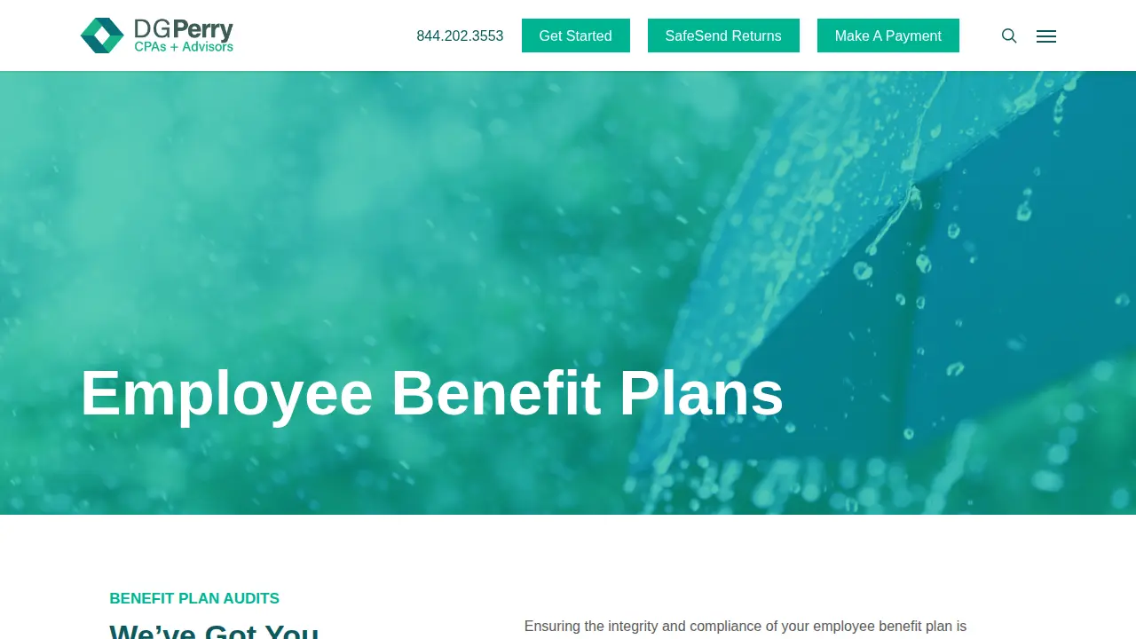DGPerry CPAs + Advisors page