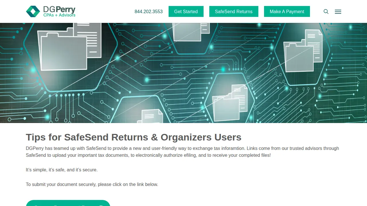 DGPerry CPAs + Advisors page