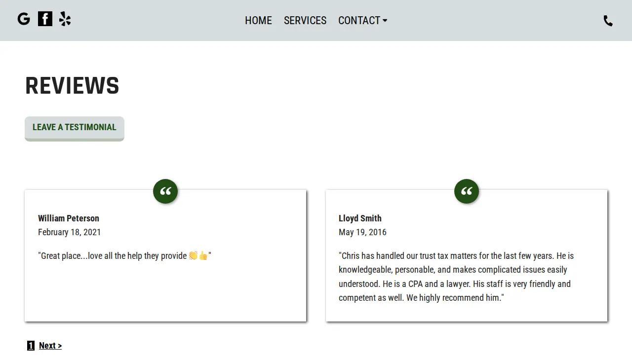 C DiGiacomo CPA & Associates LLC page