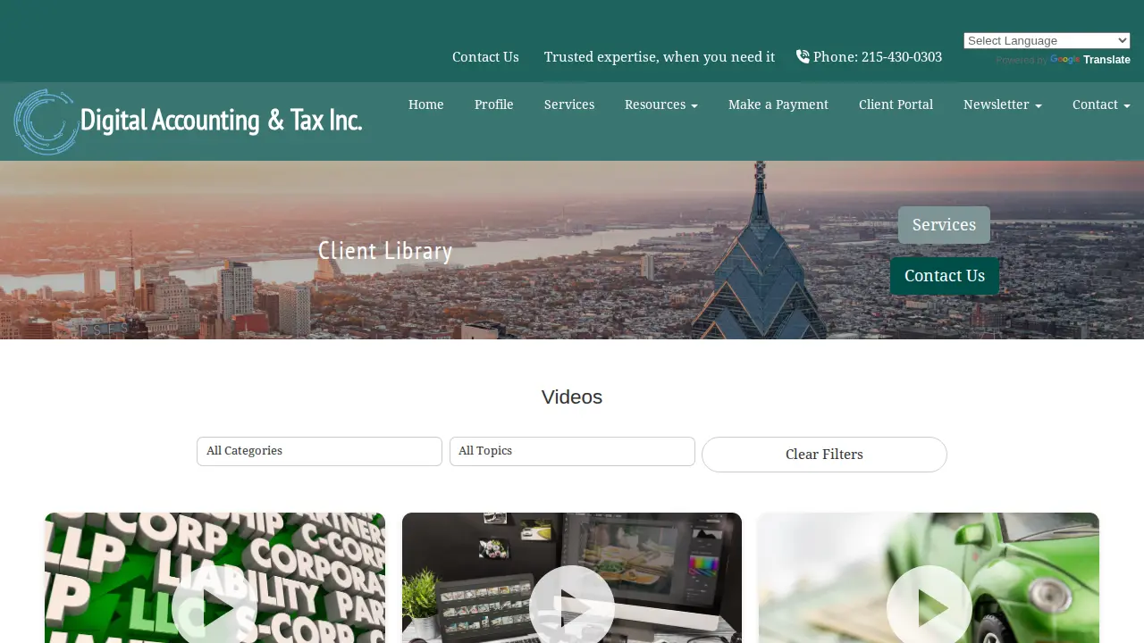 Digital Accounting & Tax Inc. page