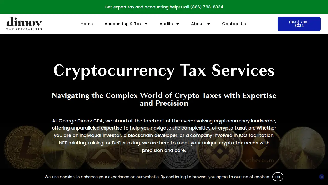Dimov Tax Specialists page