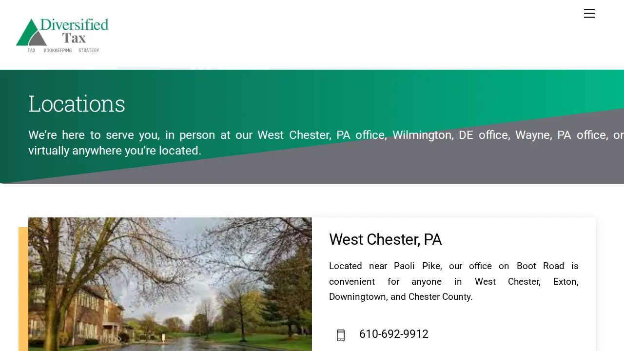 Diversified LLC Tax page