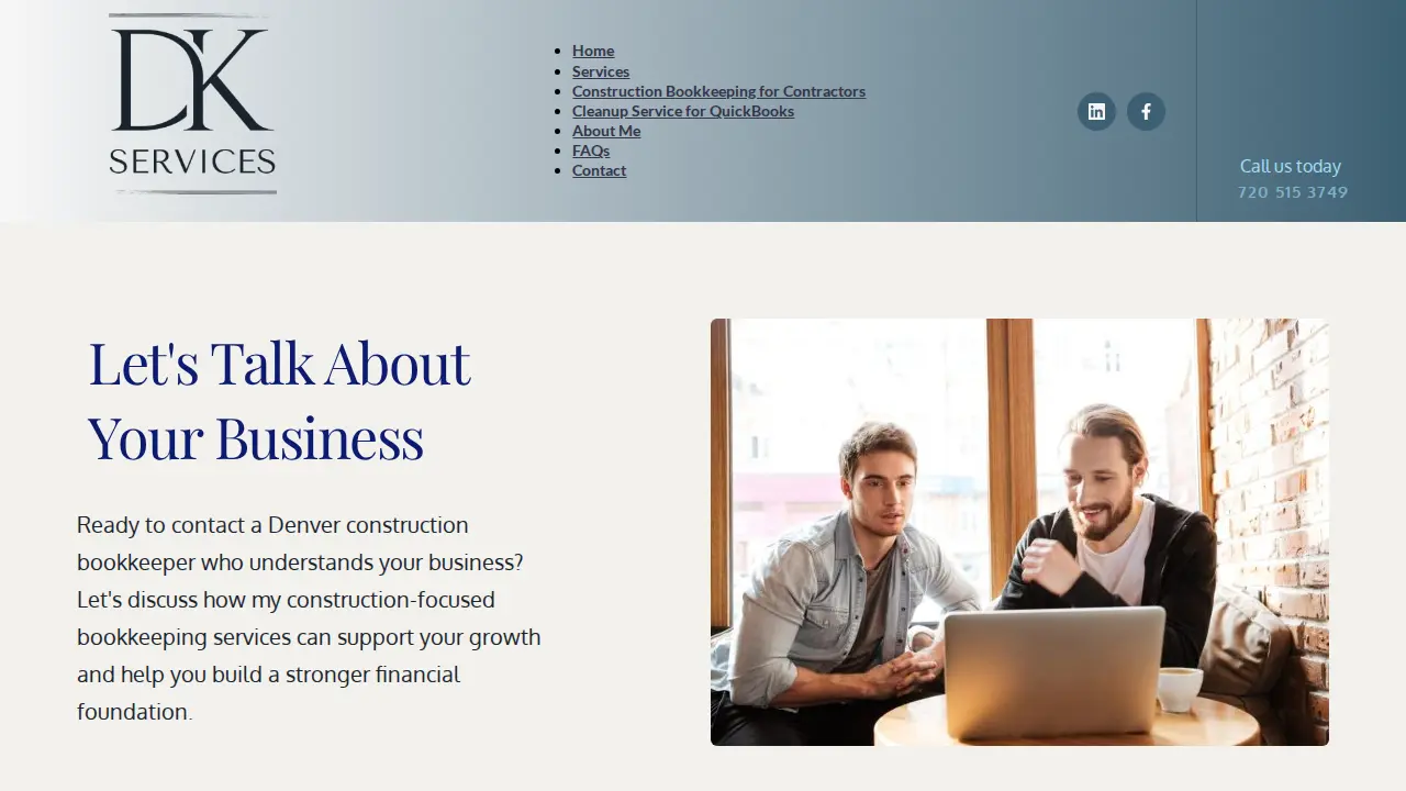 DK Services Ltd. page