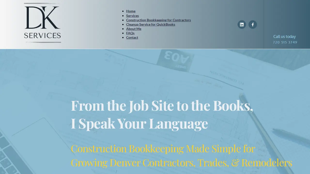 DK Services Ltd. page