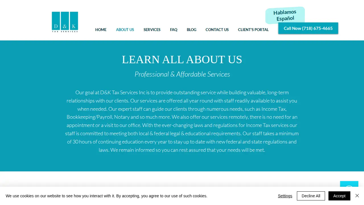 D&K Tax Services Inc page