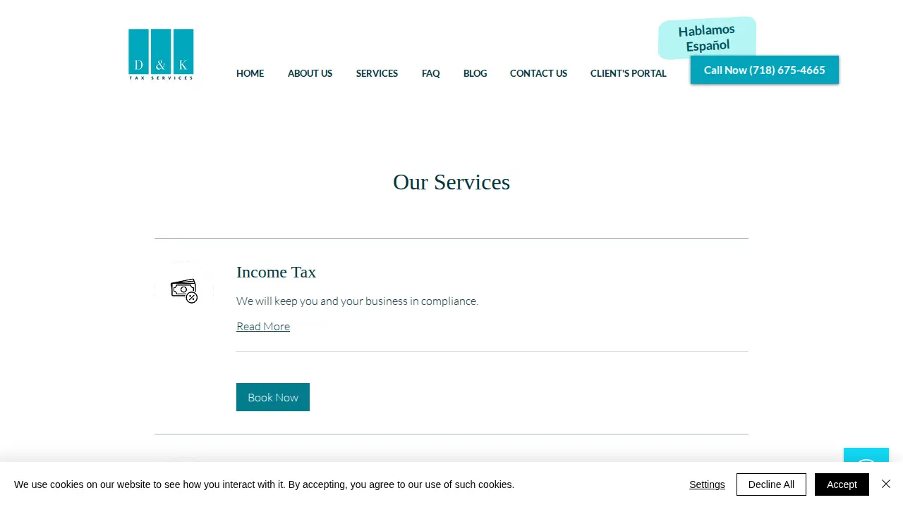 D&K Tax Services Inc page