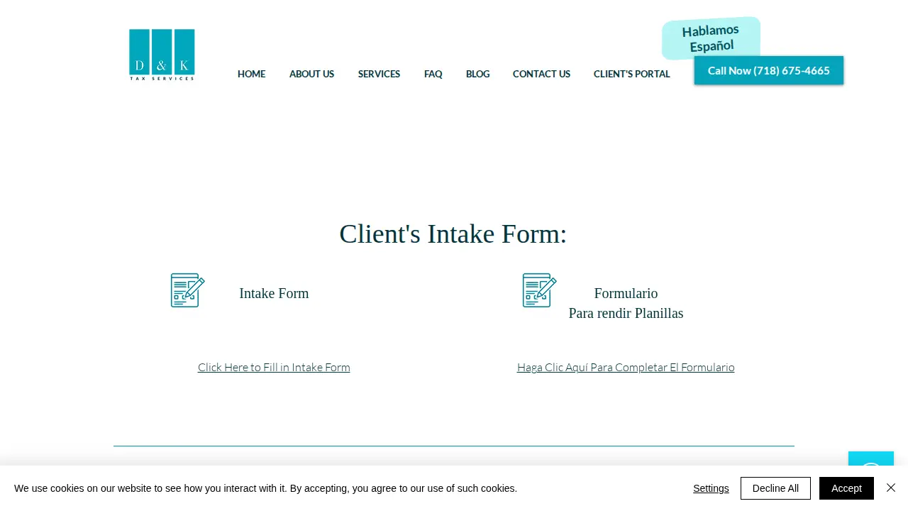 D&K Tax Services Inc page