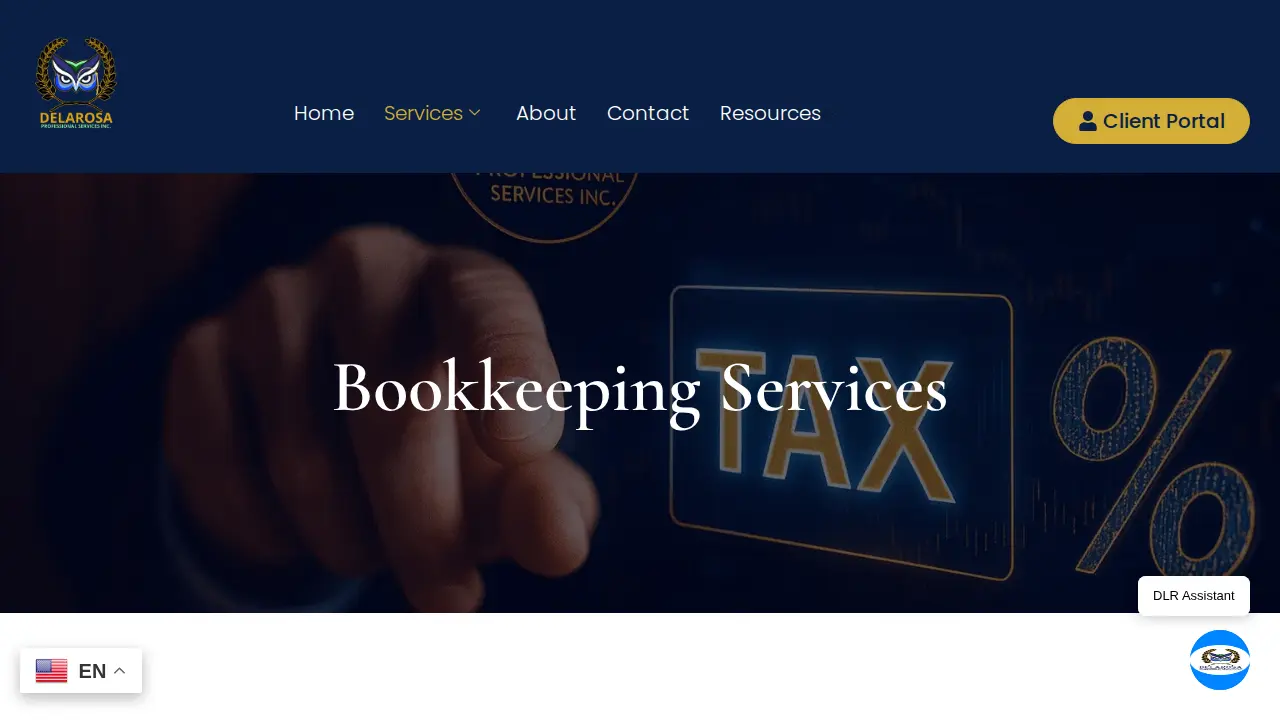 DELAROSA PROFESSIONAL SERVICES INC. page