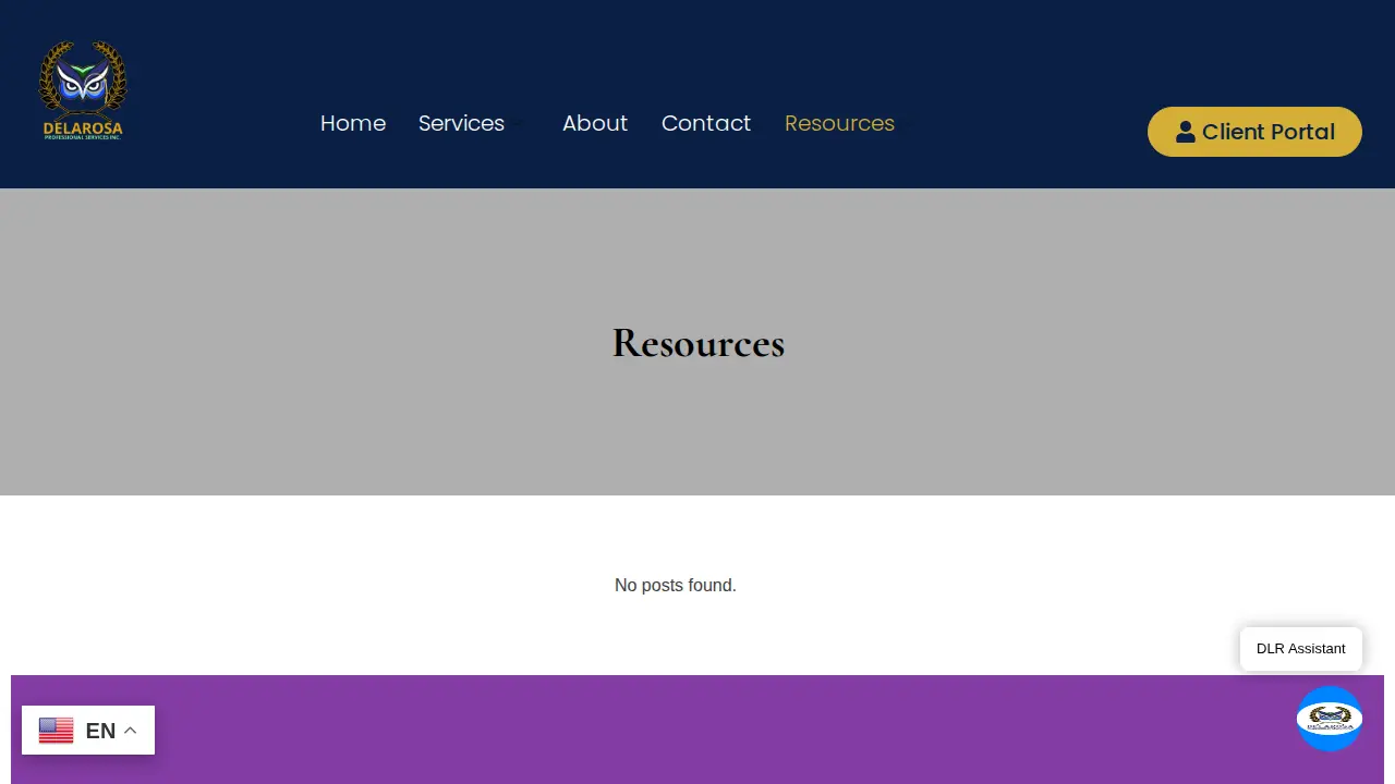 DELAROSA PROFESSIONAL SERVICES INC. page