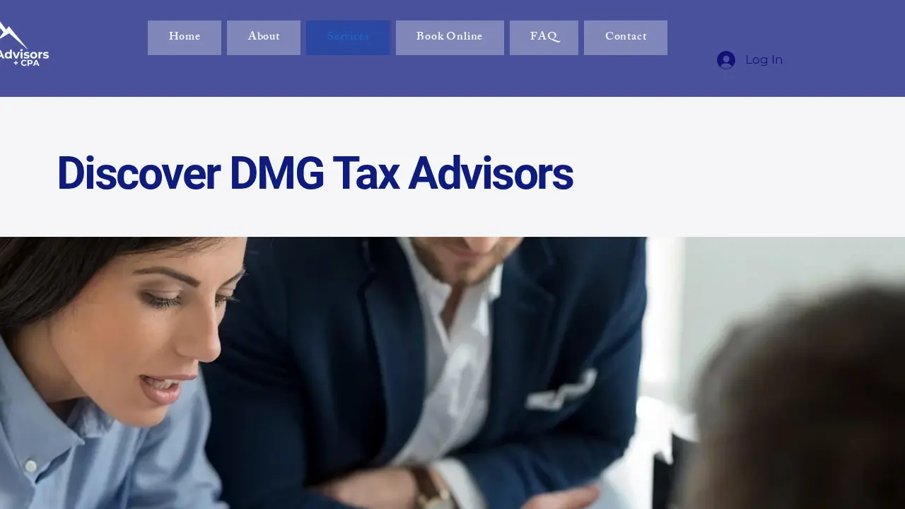DMG Tax Advisors page