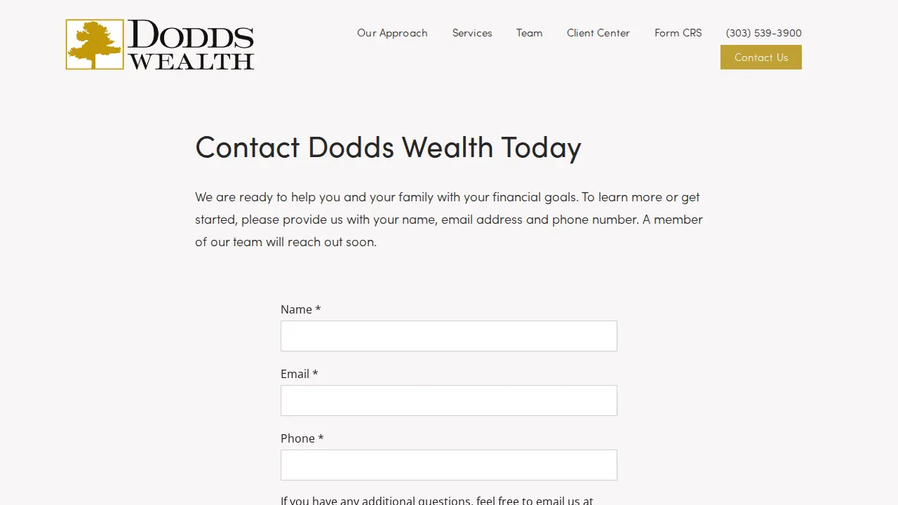 Dodds Wealth page
