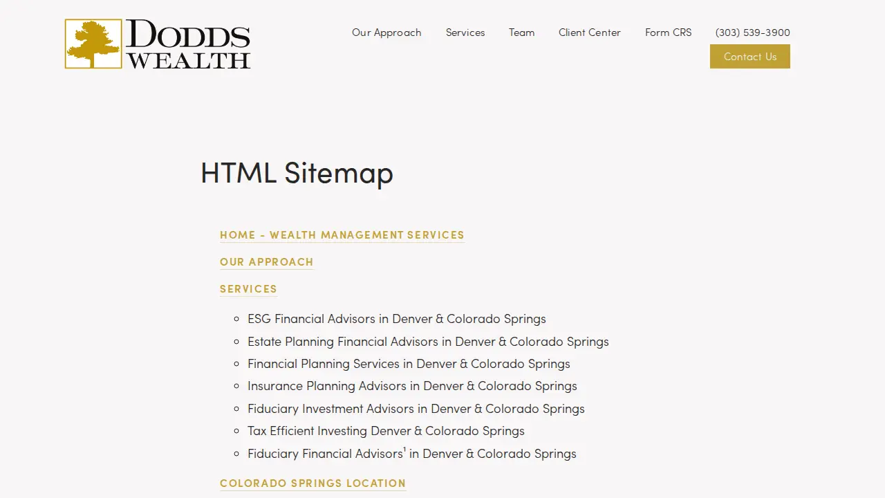Dodds Wealth page
