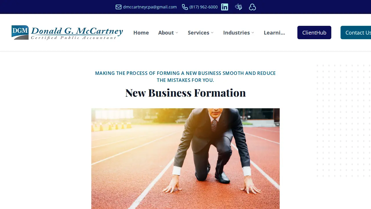 Donald G. McCartney, CPA page
