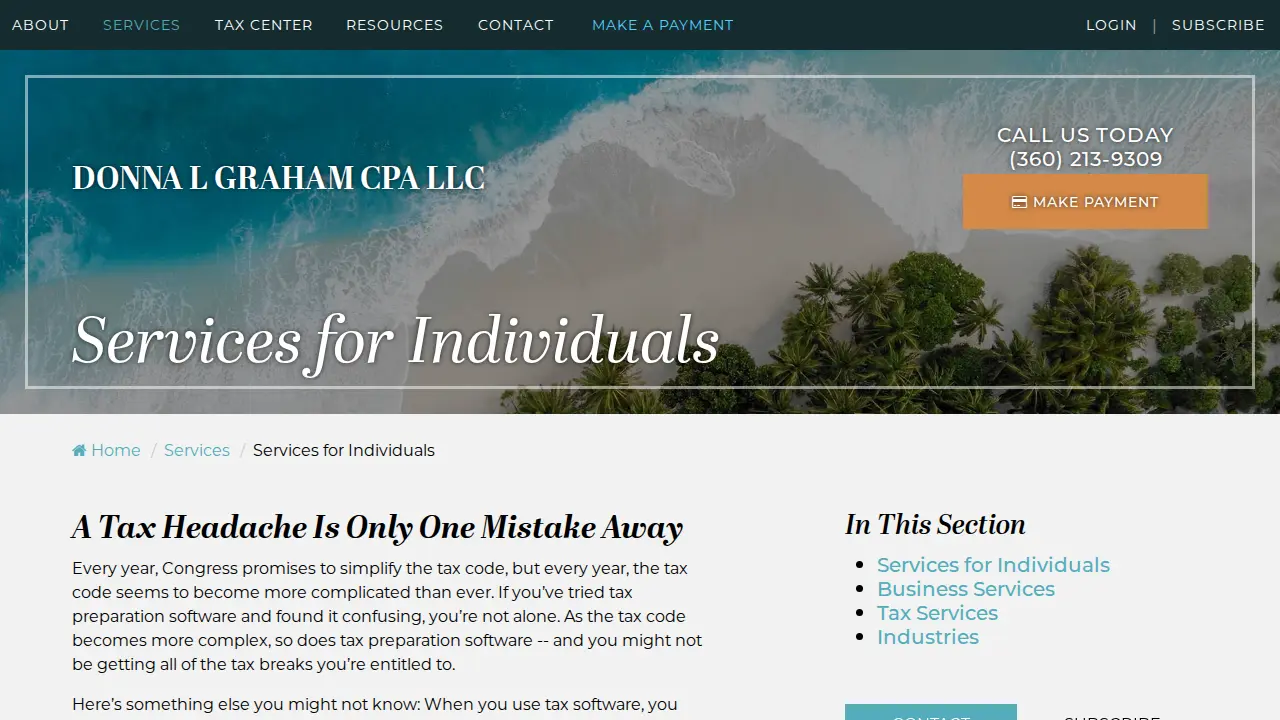 DONNA L GRAHAM CPA LLC page