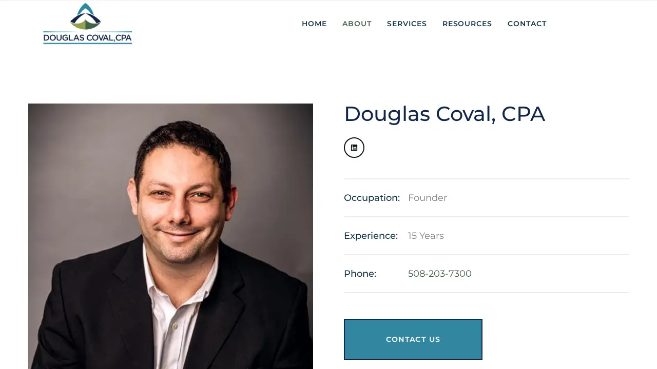 Douglas Coval, CPA, LLC page