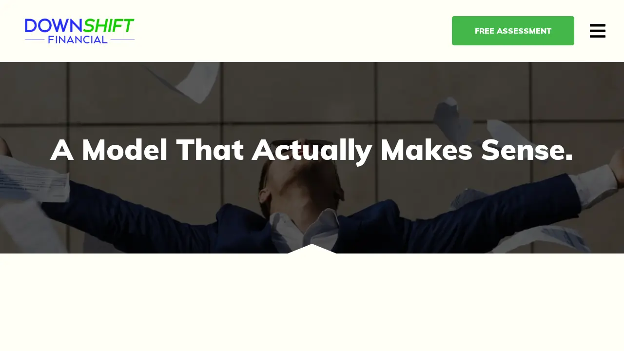 Downshift Financial page