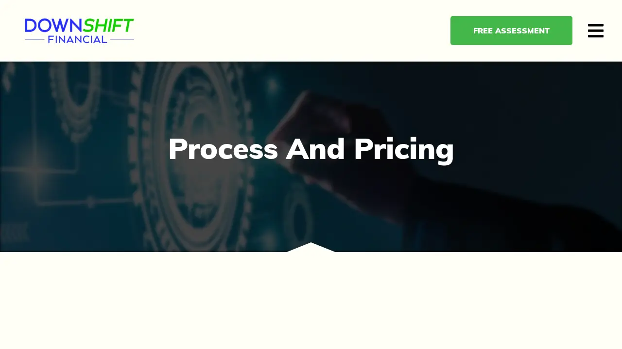 Downshift Financial page