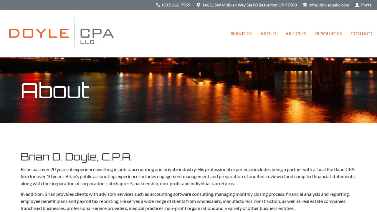 DOYLE CPA LLC page