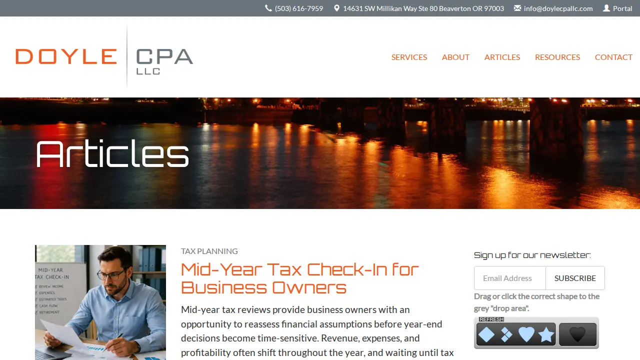 DOYLE CPA LLC page