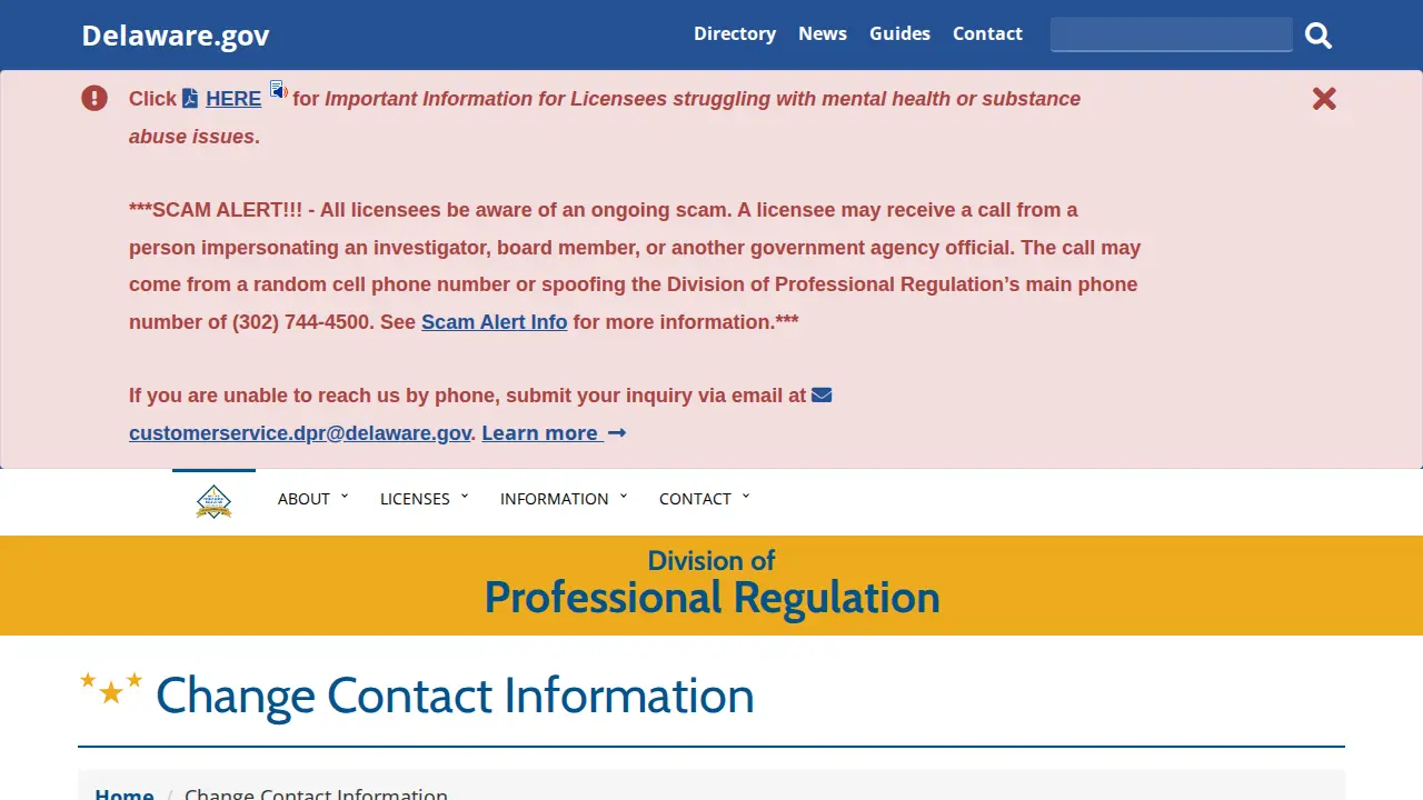 delaware association of public accountants page