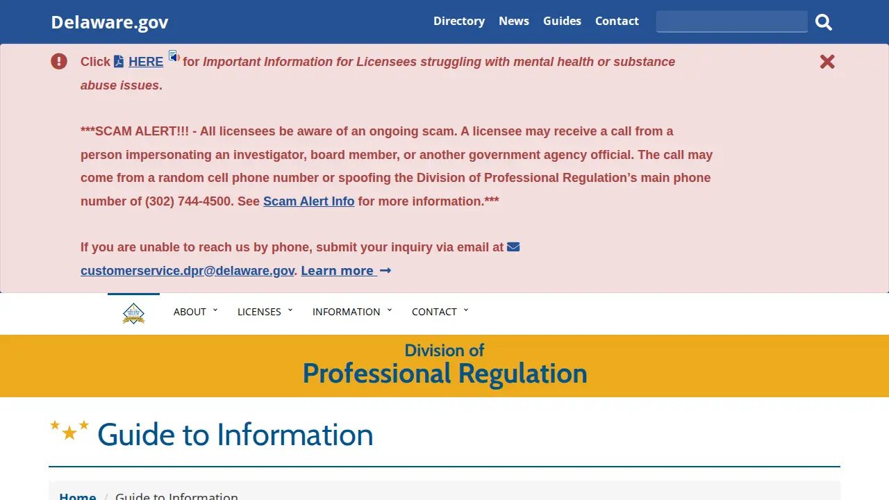 delaware association of public accountants page