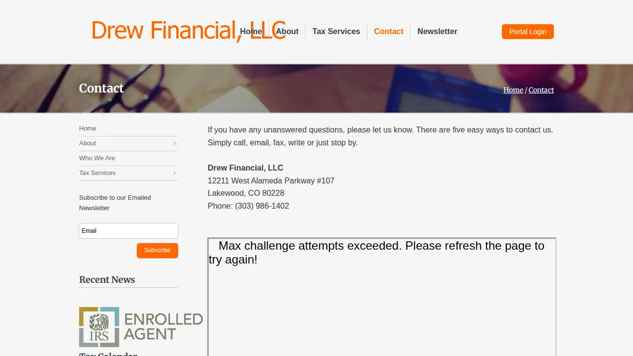 Drew Financial LLC: Drew Joseph page