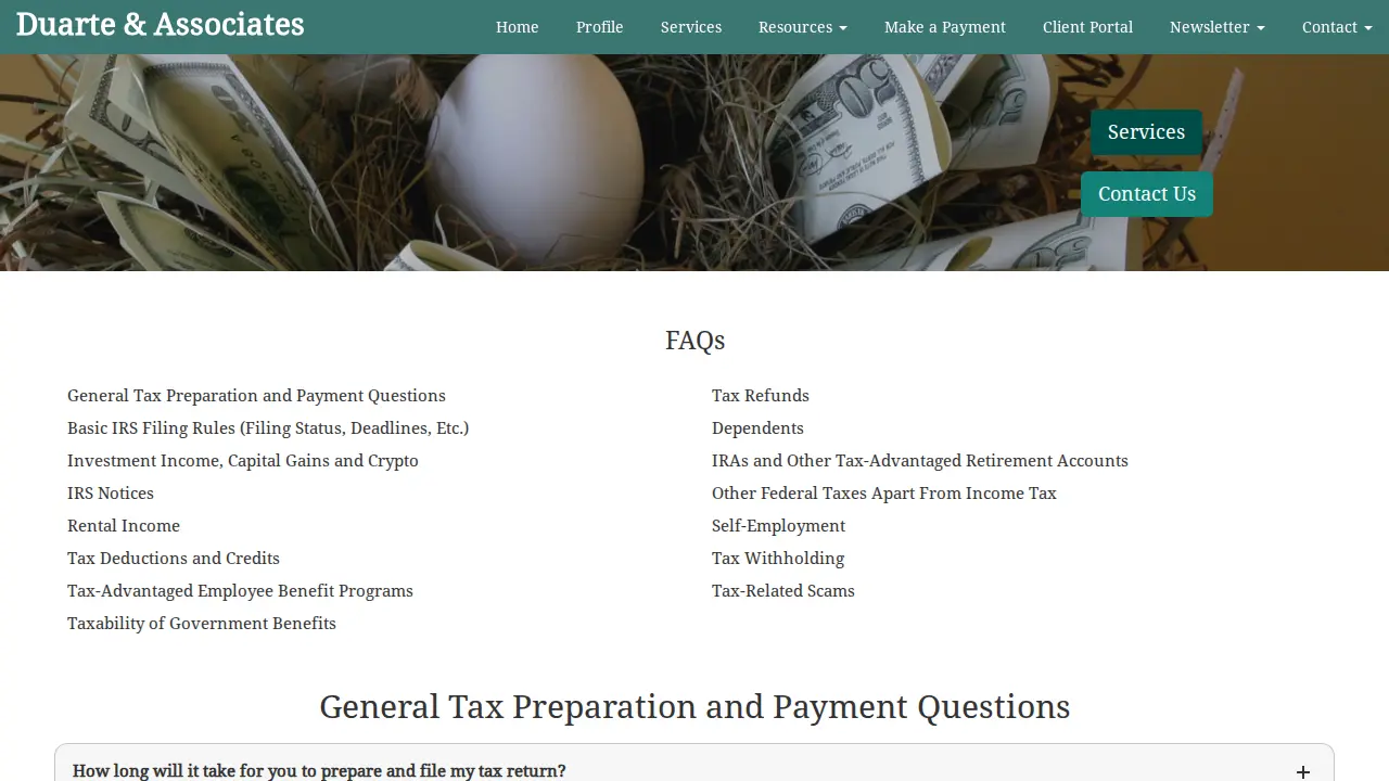 Duarte & Associates page