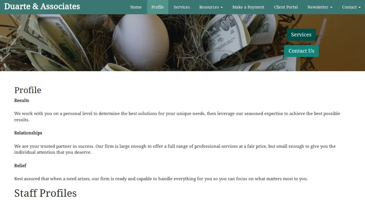 Duarte & Associates page